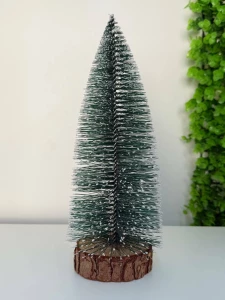 BRADUT DECORATIV VERDE CU ZAPADA – 25 CM (CP-24-054)