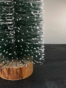 Bradut decorativ verde cu zapada – 40 cm (cp-24-059) Thumbnail 3