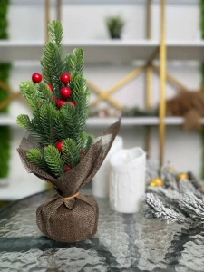 BRADUT DECORATIV DE MASA CU ASPECT NATURAL, 33CM (CP-24-067)