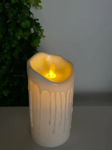 Lumanare cu lumina ,led efect flacara, 7.5*15cm (cp-24-089) Thumbnail 2