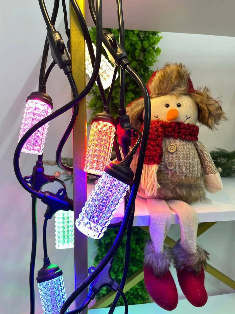 Ghirlandă decorativă led – 10 becuri, 5m, multicolore la priză  (cp-24-116) 3