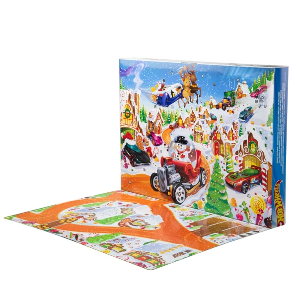 Calendarul advent hot wheels 2025, scara 1:64 2
