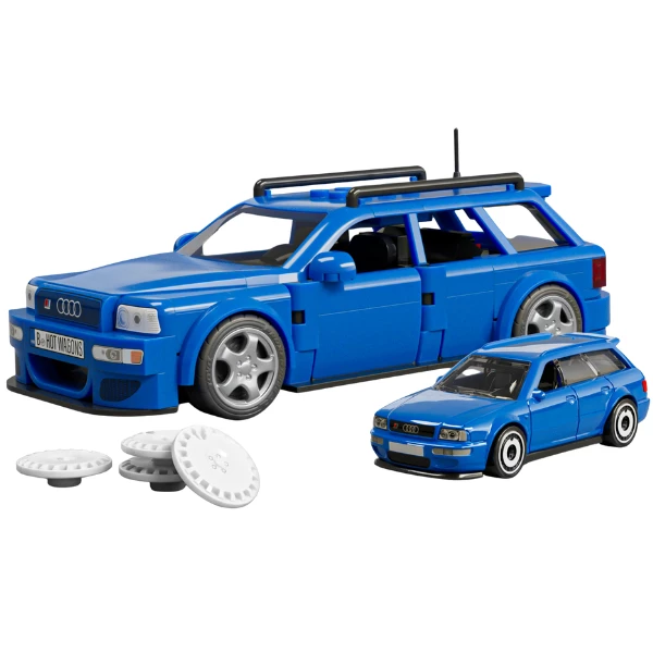 Set de construcție hot wheels – '94 audi avant rs2, scara 1:32 3