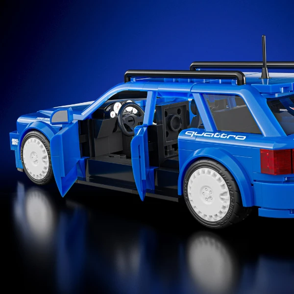 Set de construcție hot wheels – '94 audi avant rs2, scara 1:32 5