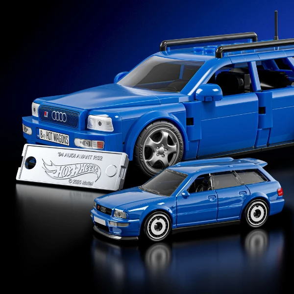 Set de construcție hot wheels – '94 audi avant rs2, scara 1:32 6