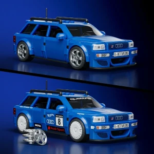 Set de construcție hot wheels – '94 audi avant rs2, scara 1:32 Thumbnail 4