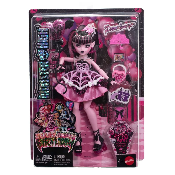 Set de joacă monster high "scary sweet birthday", draculaura cu accesorii 3