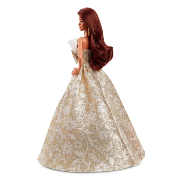 Păpușa de colecție barbie holiday 2025, brunetă 4