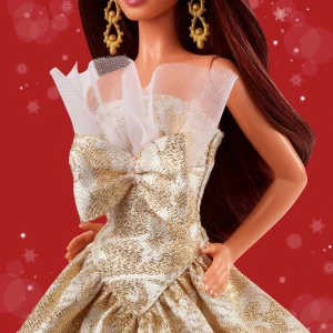 Păpușa de colecție barbie holiday 2025, brunetă Thumbnail 6