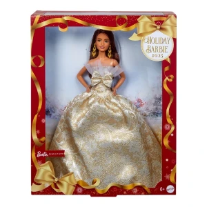 Păpușa de colecție barbie holiday 2025, brunetă Thumbnail 3