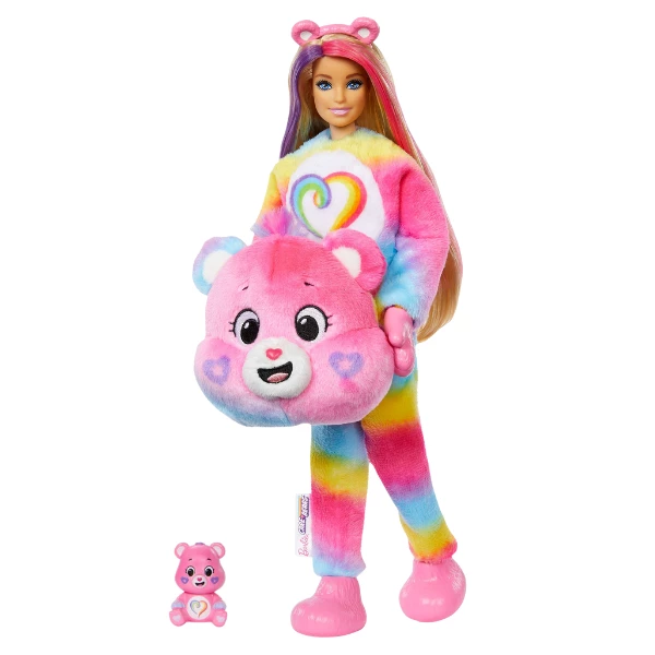 Păpușa barbie cutie reveal "barbie în costum de pluș de ursuleț" 3