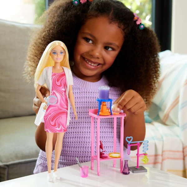 Păpușă barbie "om de știință", cu accesorii 7