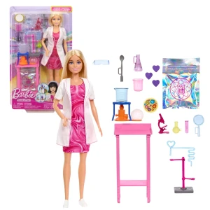 Păpușă barbie "om de știință", cu accesorii