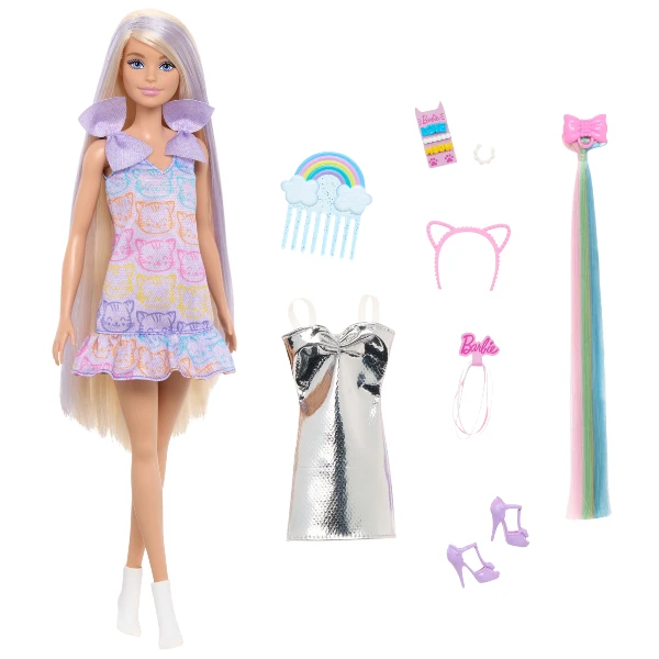 Păpușa barbie "fun &amp; fancy" cu accesorii pentru coafat 2