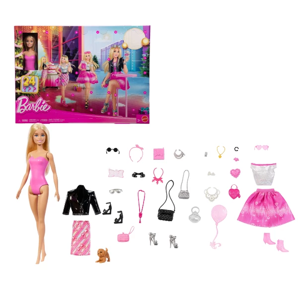 Calendarul advent barbie cu 24 de surprize 2