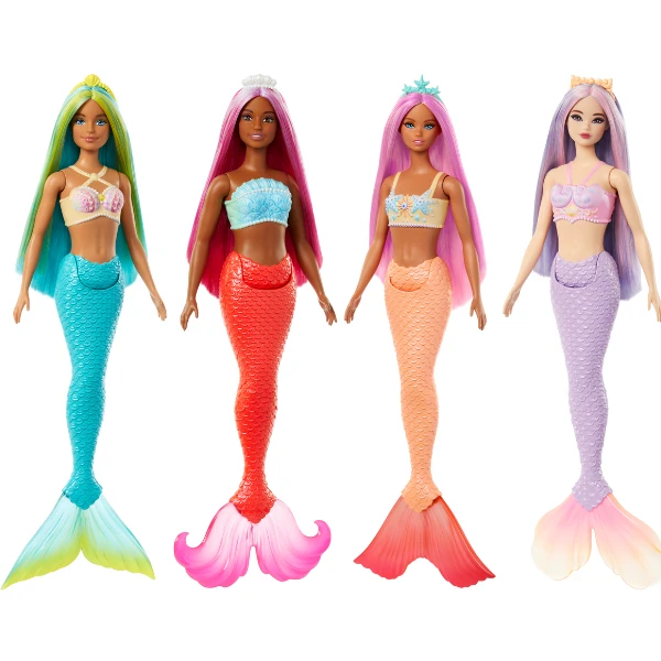Papușa barbie dreamtopia "sirena cu păr multicolor", 4 modele 2