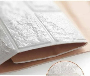 TAPET AUTOADEZIV, IMITAȚIE CĂRĂMIDĂ,ALB, 70X77CM