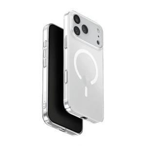 Uniq чехол для iphone 17 pro (2025) 6.3 hybrid magclick airsuit, прозрачный глянцевый