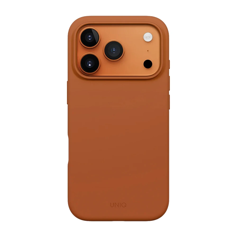 Uniq case for iphone 17 pro max (2025) 6.9 hybrid magclick lino, sunset orange 2