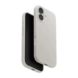 Uniq case for iphone 17 (2025) 6.3 hybrid magclick lino, mist grey