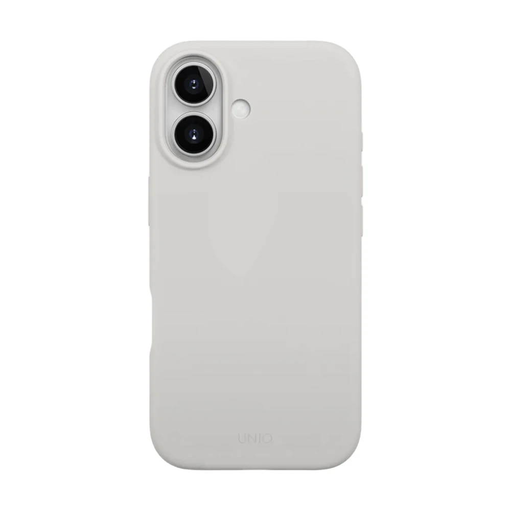 Uniq чехол для iphone 17 (2025) 6.3 гибридный magclick lino, mist grey 2