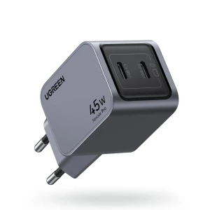 UGREEN Nexode GaN Charger USB-C+USB-C 45W PD X707, Black