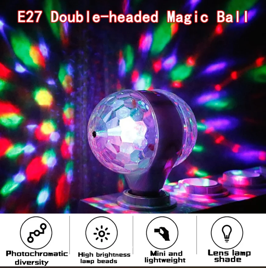 Лампа двухголовая вращающаяся led e27 (ma-3) 3