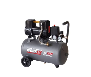 Воздушный компрессор TechnoWorker AT 24 LJ Iindustrial (Бесшумный)