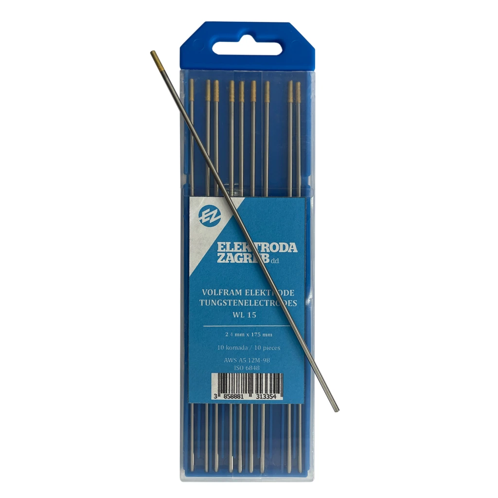 Electrozi ez wolfram wl15 2.4*175 auriu (croatia) 3