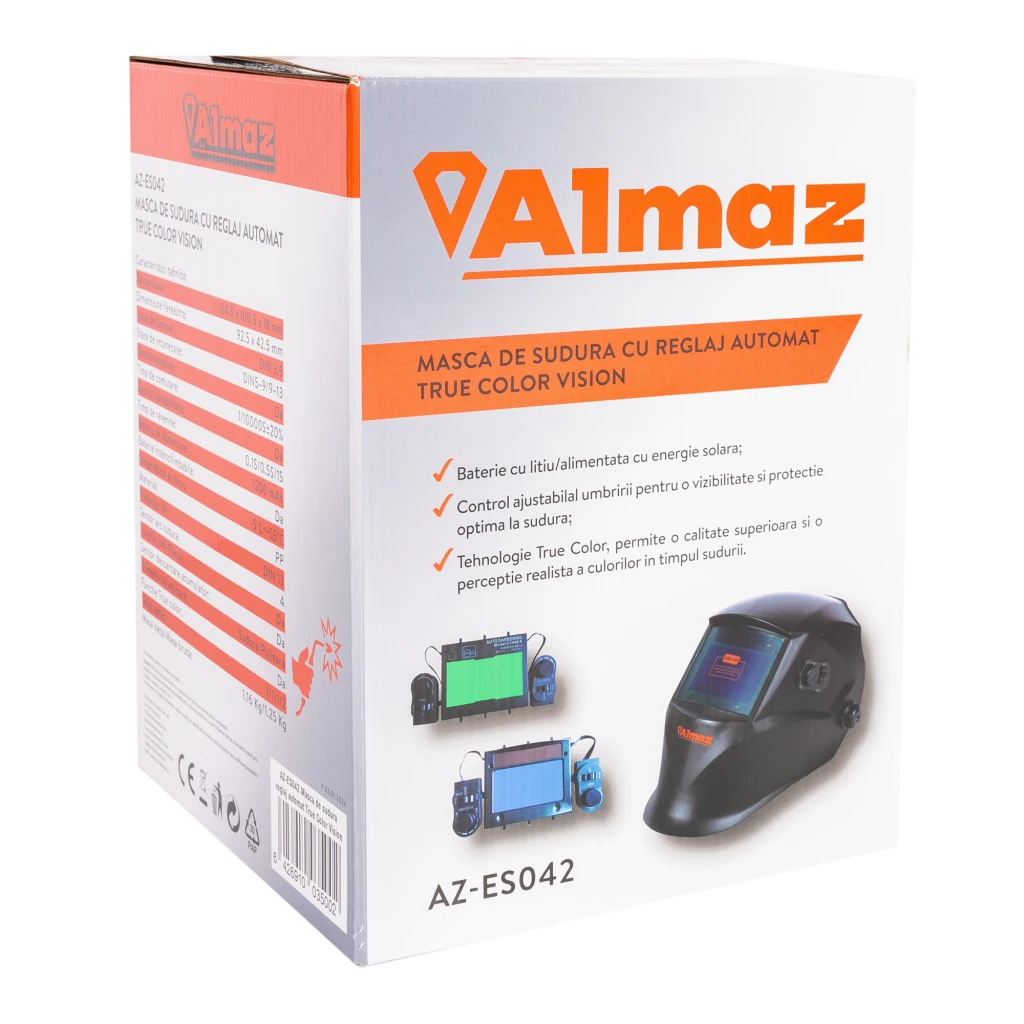 Masca de sudura almaz cu reglaj automat true color vision 8