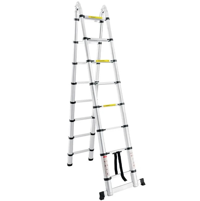 Лестница двойная телескопическая technoworker 8x2 3