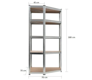 Raft arhivare si depozitare tip colt waltz 900/400/1800