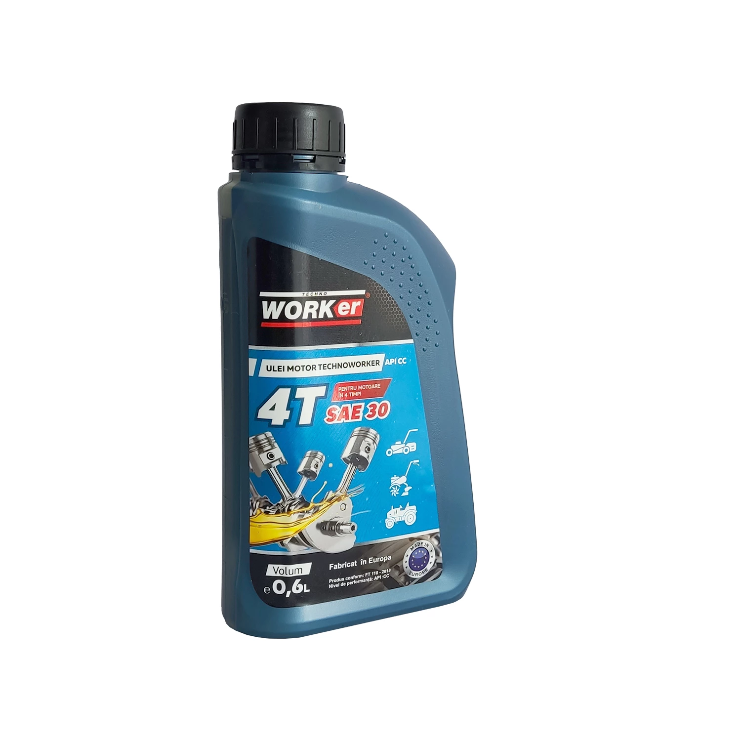 Четырёхтактное масло technoworker 4t 0.6 l sae 30  (made in eu) 2