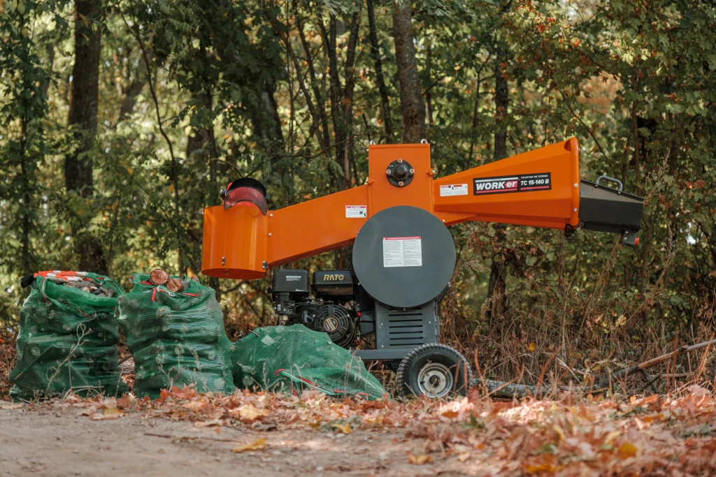 Измельчитель веток бензиновый technoworker tc 15-140 b  7