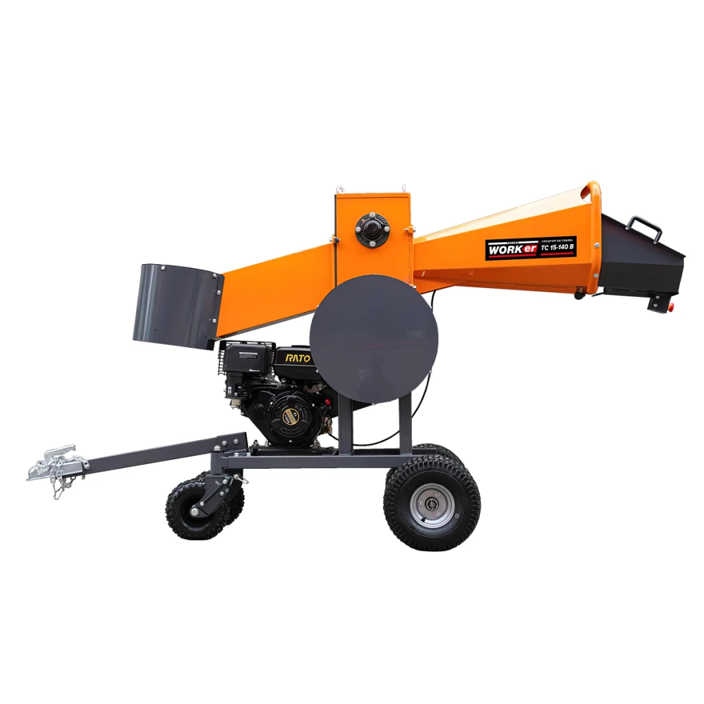 Измельчитель веток бензиновый technoworker tc 15-140 b  4