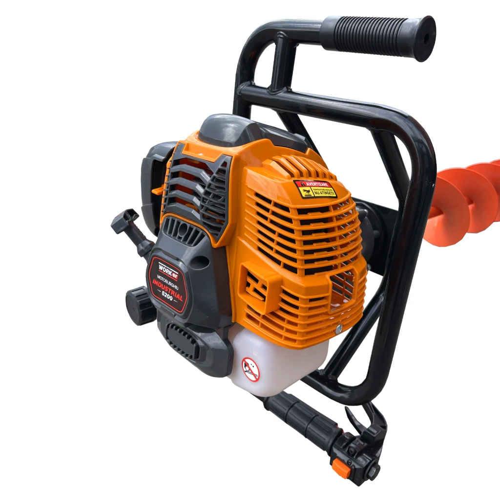 Мотобур technoworker 5200 industrial, с буром 150mm*800mm 3
