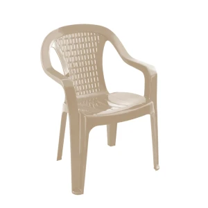 Scaun plastic valentina ratan (capucino-bej)