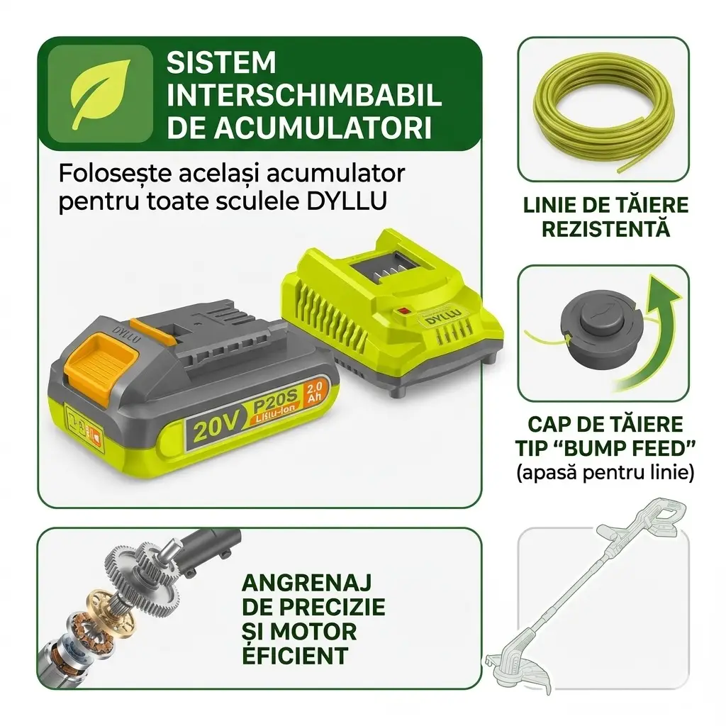 Trimer cu acumulator dyllu dtgtp535 52512 2