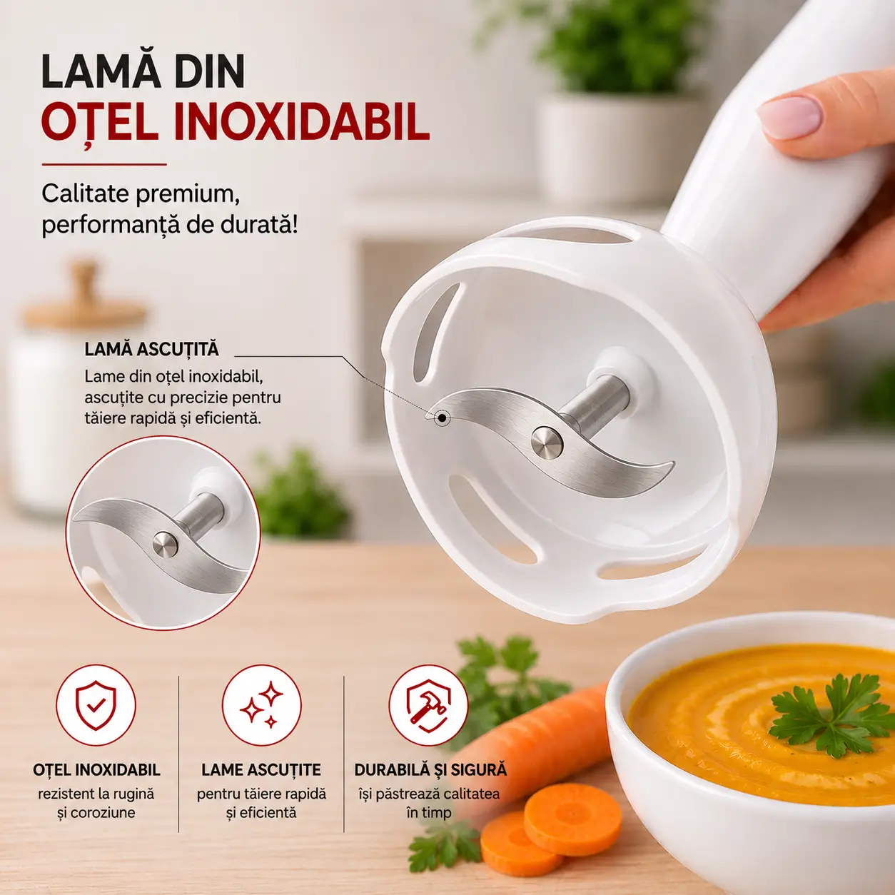 Blender vertical super crest, alb 1000w (sct-7017) 2