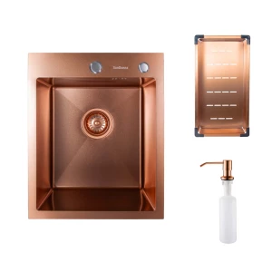Кухонная мойка handmade SanDonna HD4050 (Медный)