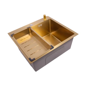 Кухонная мойка handmade SanDonna HD5550 (Золотистый)