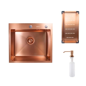 Кухонная мойка handmade SanDonna HD5550 (Медный)