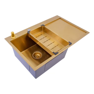 Кухонная мойка handmade SanDonna HD7850 (Золотистый)