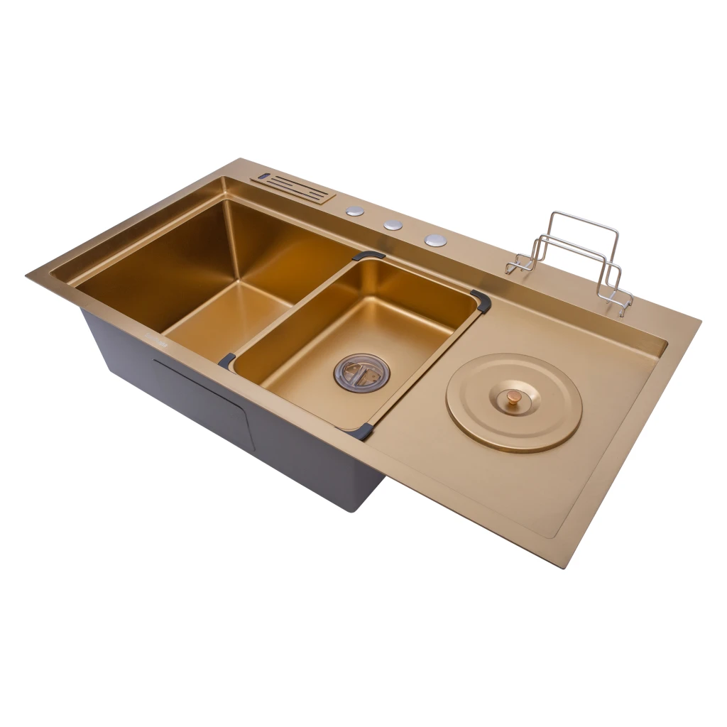 Кухонная мойка handmade sandonna hd9245 (золотистый) 5