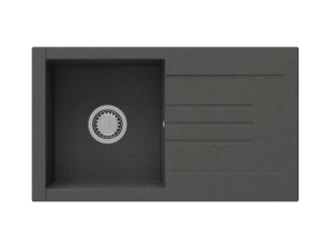 Кухонная мойка SanDonna Arona 760 (Чёрный металлик)