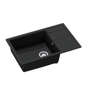 Кухонная мойка SanDonna Ines 780 (Чёрный Металлик)