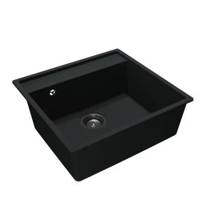 Кухонная мойка SanDonna Selena 530 (Чёрный металлик) 