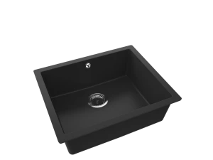 Кухонная мойка sandonna joanna 550  (чёрный металлик)