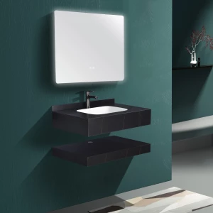 Комплект мебели для ванной комнаты из спеченного камня 1009N (100 см)