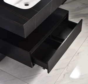 Set mobilier baie din piatra sinterizata 1016n (80cm) Thumbnail 3